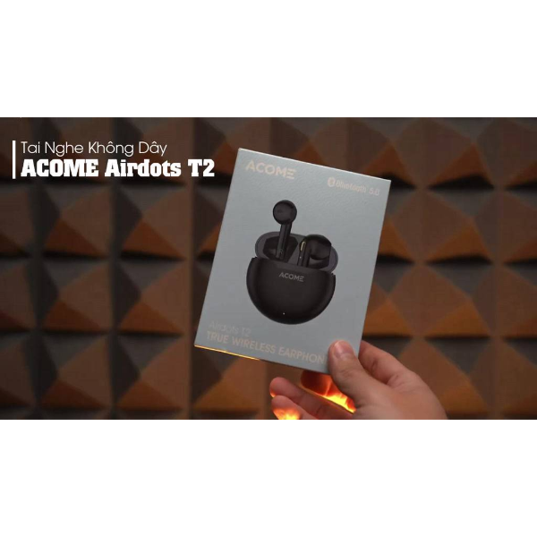 Tai nghe Bluetooth TWS Semi-in-ear ACOME Airdots T2 - Đen