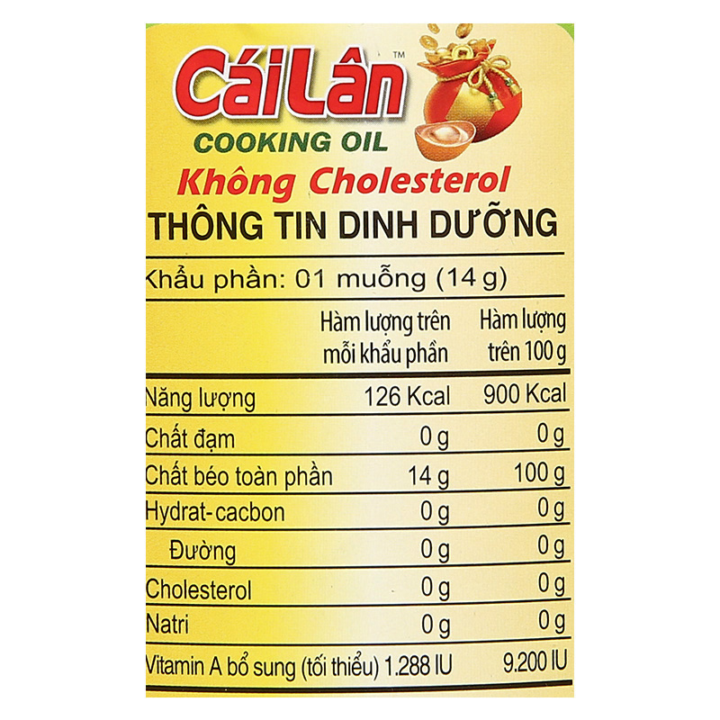 Dầu ăn Cái Lân 1L