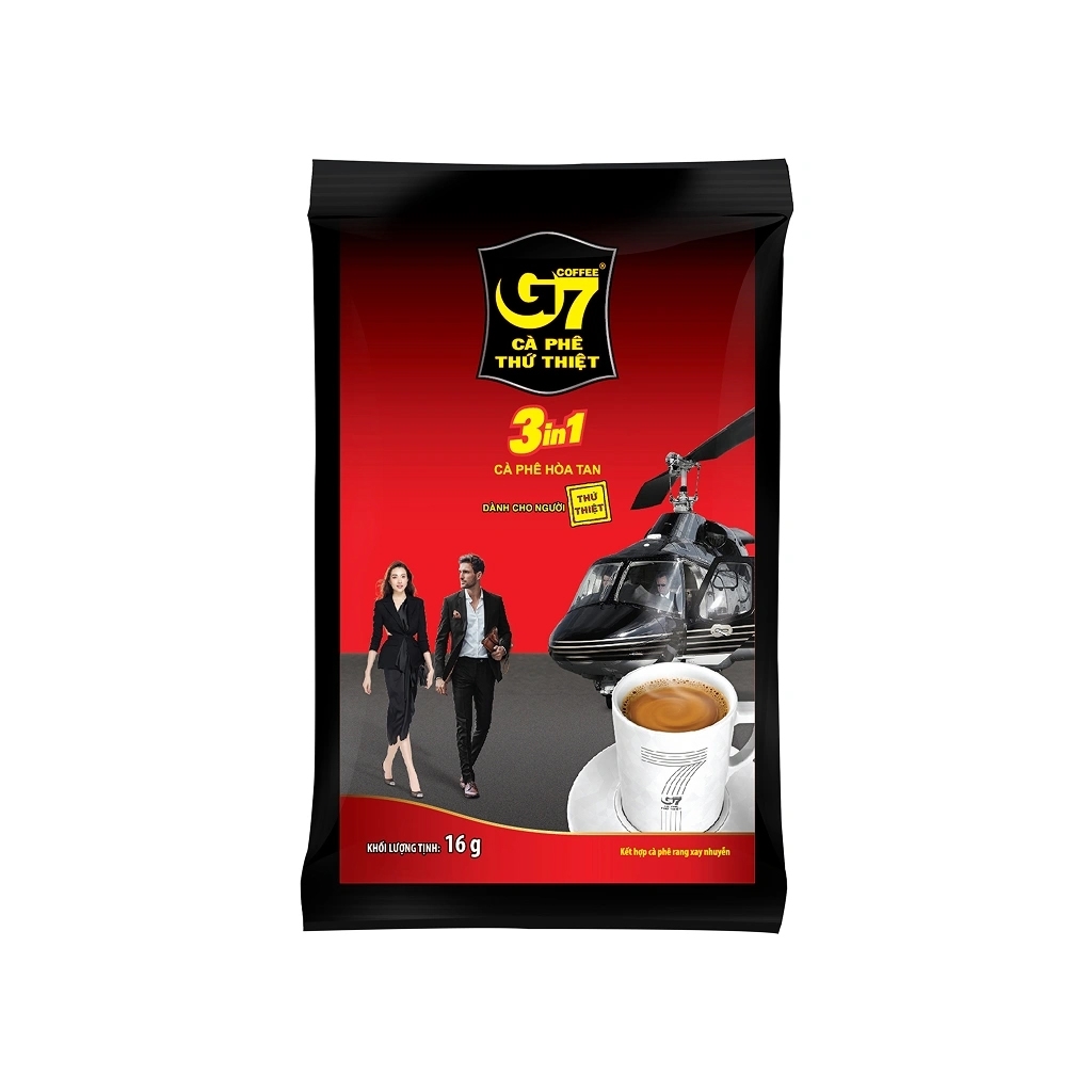 [THÙNG 10 TÚI] G7 Cà Phê Hòa Tan 3in1 Túi 800g (50 gói x 16g)