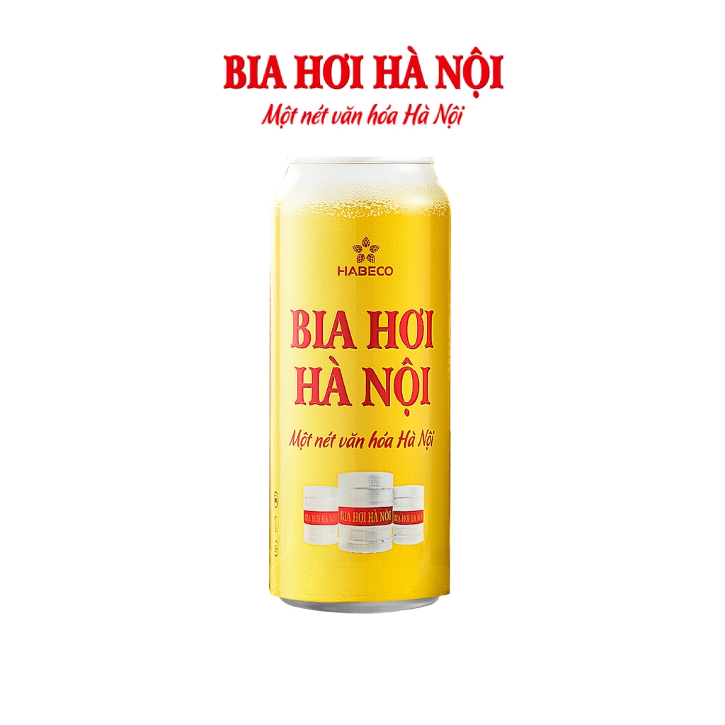 [THÙNG 24 LON] Hà Nội Bia Hơi Lon 500ml