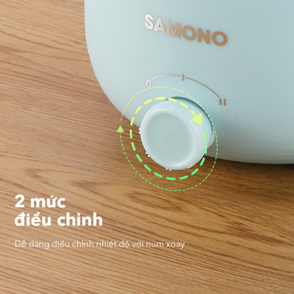 Nồi điện đa năng SAMONO SW-DG01 600W 1.2L - Xanh pastel