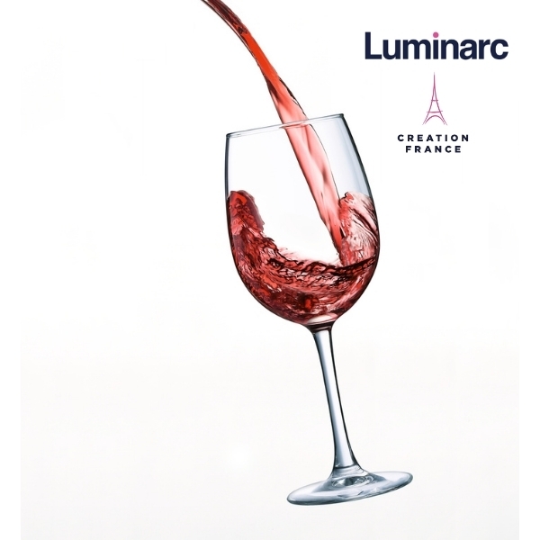 Bộ 06 Ly Rượu Vang Thủy Tinh Luminarc World Wine 350ml