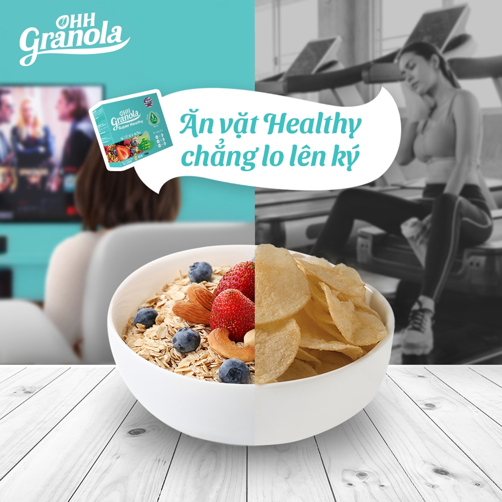 [HCM] Ngũ cốc dinh dưỡng Ohh Granola Super Healthy - Hộp 250g