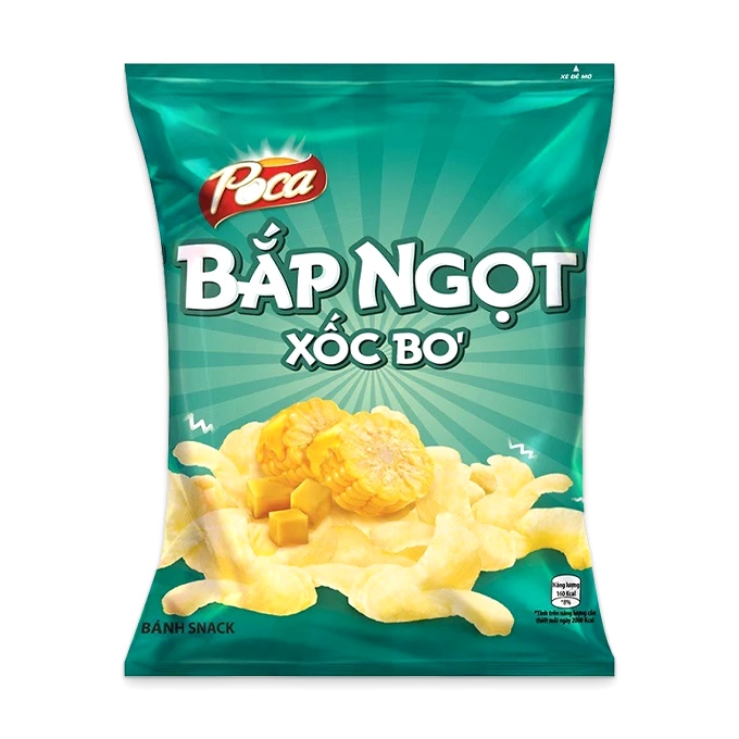 Snack Poca Bắp Ngọt Xốc Bơ Gói 32g