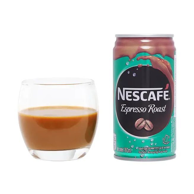 Cà phê uống liền Nescafe Espresso Roast lon 170ml