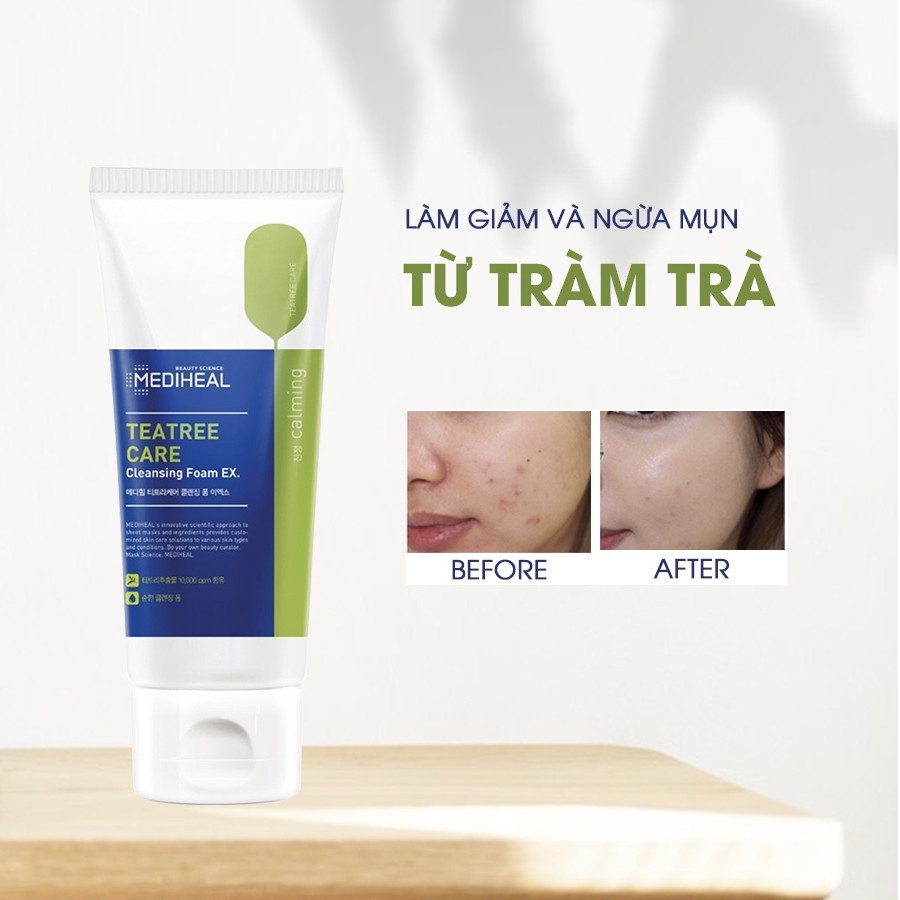 Sữa rửa mặt chiết xuất tràm trà Mediheal Teatree Care Cleansing Foam 170g
