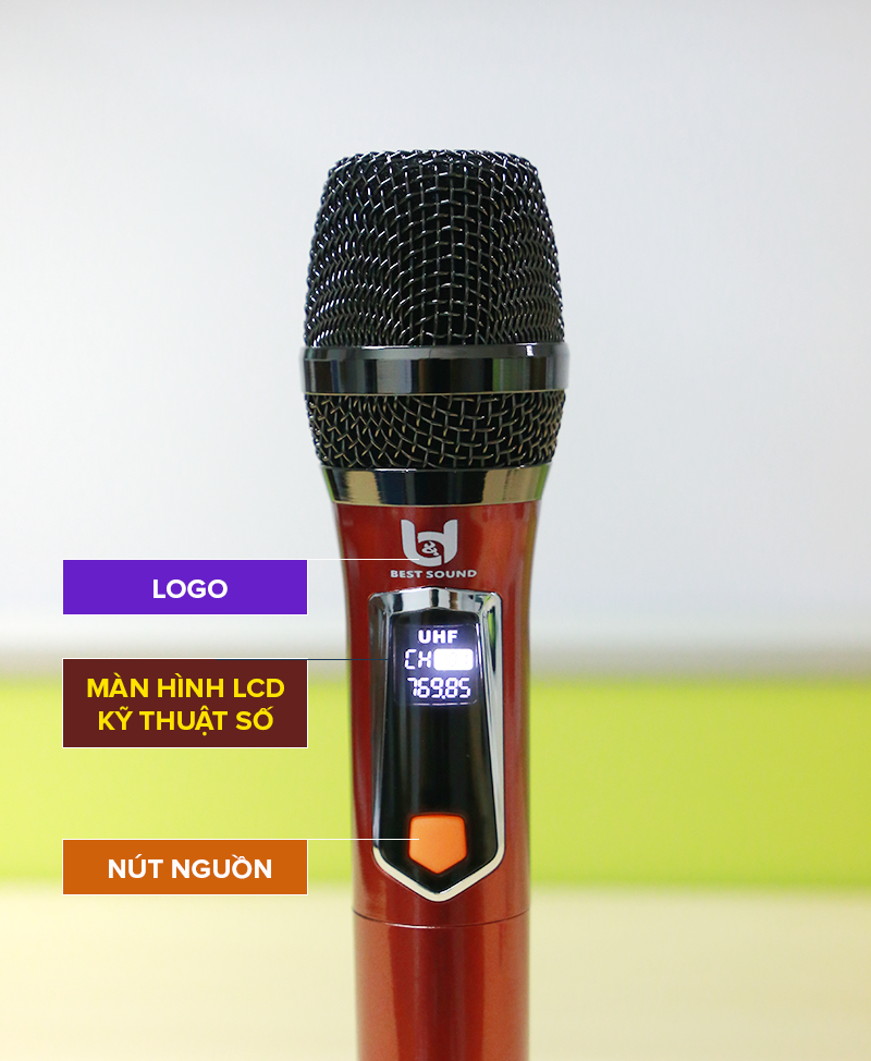 Micro không dây đa năng Best Sound VHF 2 tay V-W108