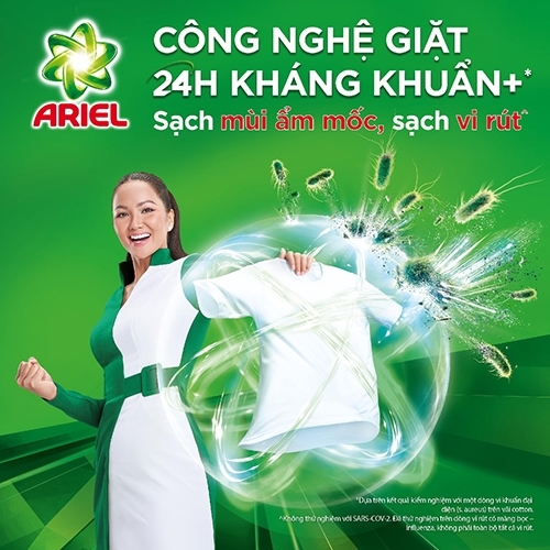 [THÙNG 4 TÚI] Ariel Nước Giặt Chuyên Gia Cửa Trước Bền Hương Bền Màu Hương Downy Nước Hoa Oải Hương Túi 3.05Kg