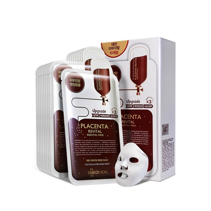 Mặt nạ nhau thai cừu phục hồi da Mediheal Placenta Revital Essential Mask 24ml