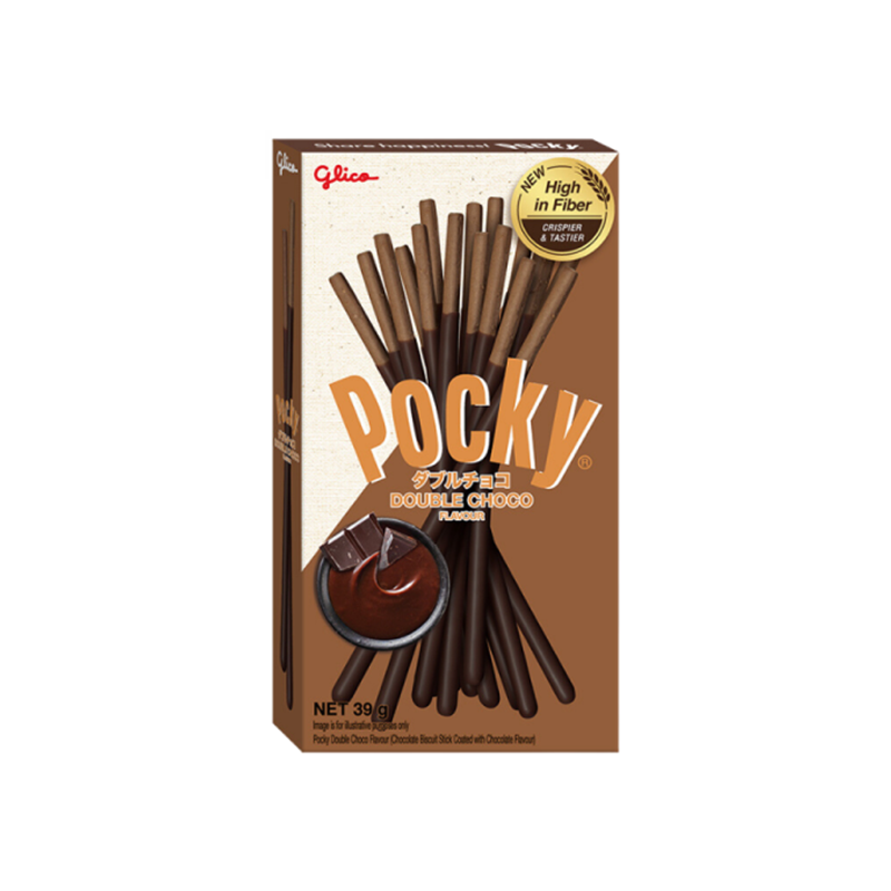 Bánh que Glico Pocky Double Socola hộp 39g 120 que