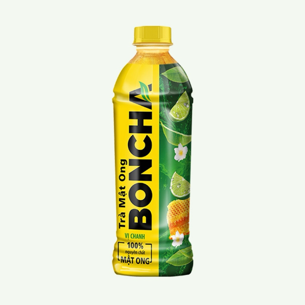 [THÙNG 24 CHAI] Boncha Trà Mật Ong Vị Chanh Chai 450ml