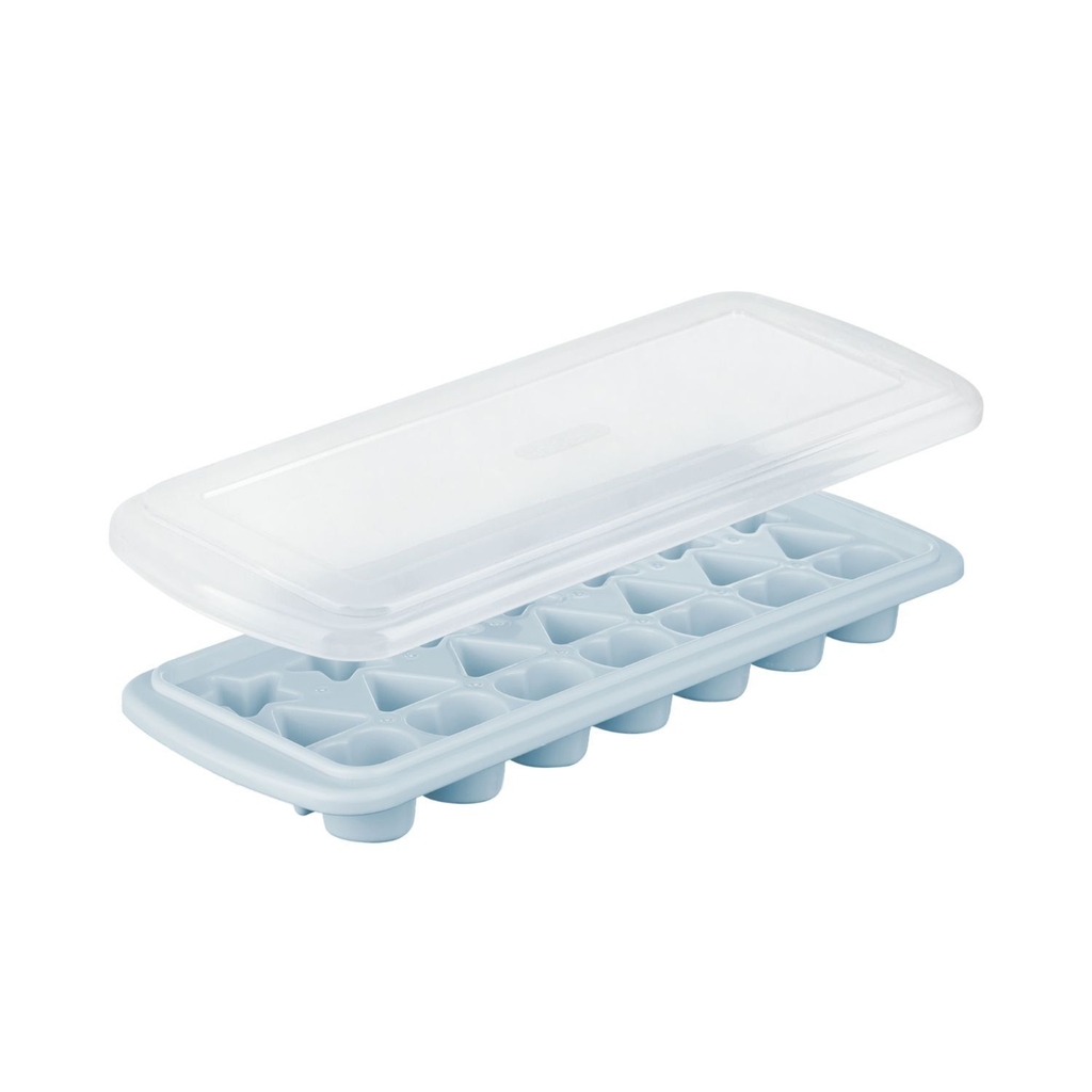 Khay đá sáng tạo Kari 21 viên (có nắp) - Trắng/ Xanh (giao ngẫu nhiên)