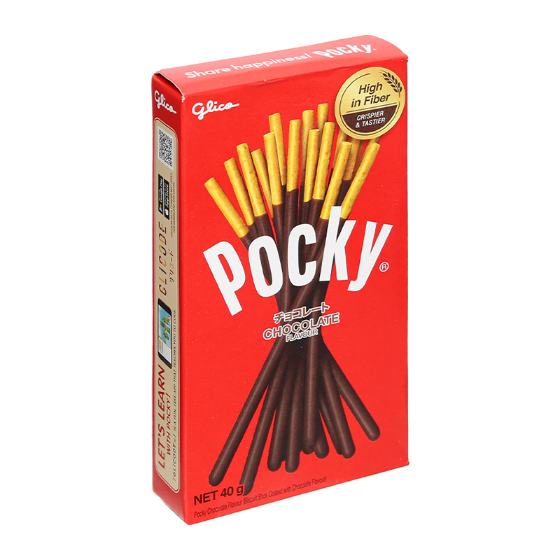 Bánh que Glico Pocky Vị Sô cô la hộp 40g 120 que