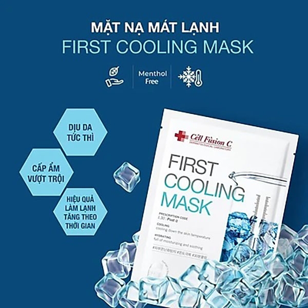 [HCM] Mặt nạ dịu da khẩn cấp Cell Fusion C First Cooling Mask 27g x 5