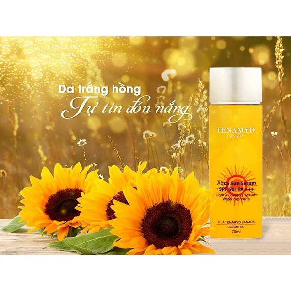 Tinh chất chống nắng dạng nước Tenamyd Aqua Sun Serum SPF50/PA+++ 70ml