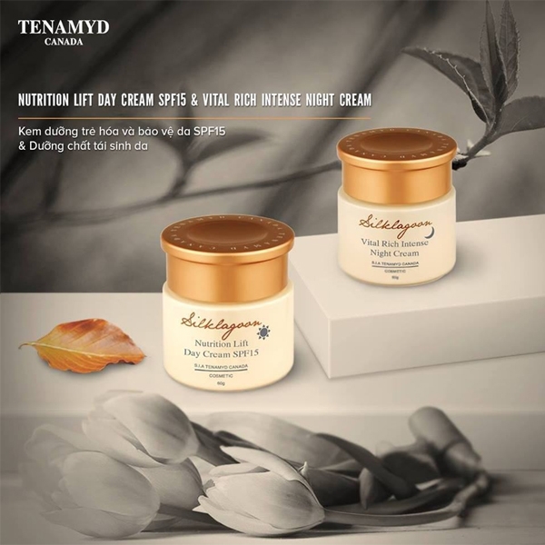 Kem ngày giàu dưỡng chất Tenamyd Silk Lagoon Nutrition Lift Day Cream SPF15 60g