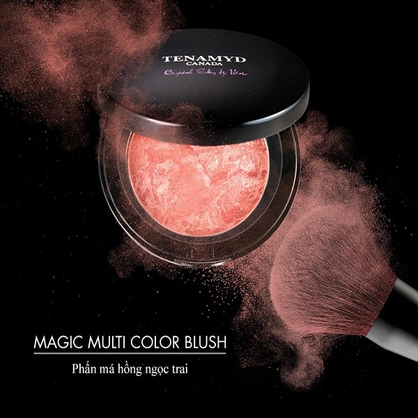 Phấn má hồng ngọc trai số 2 Tenamyd Magic Pearl Blush # 2 Coral Rose - Hộp 10g