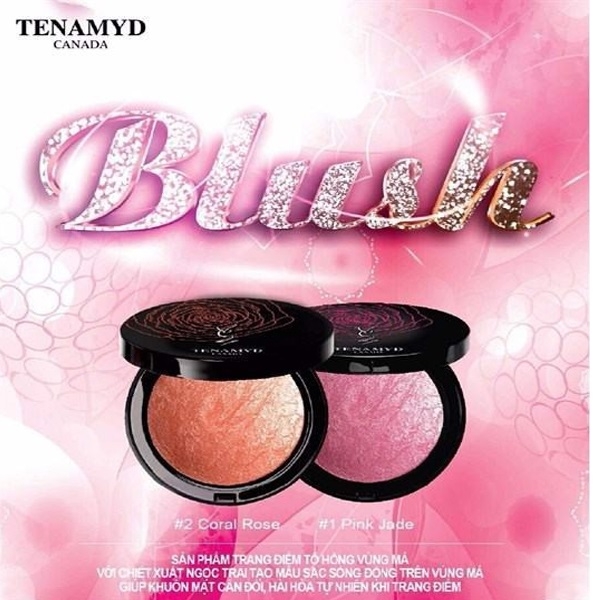 Phấn má hồng ngọc trai số 1 Tenamyd Magic Pearl Blush #1 Pink Jade - Hộp 10g