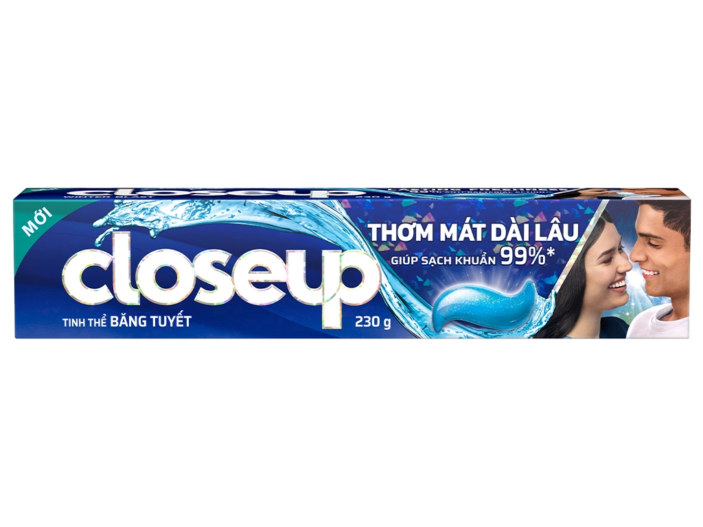 Kem đánh răng Closeup tinh thể băng tuyết 230g