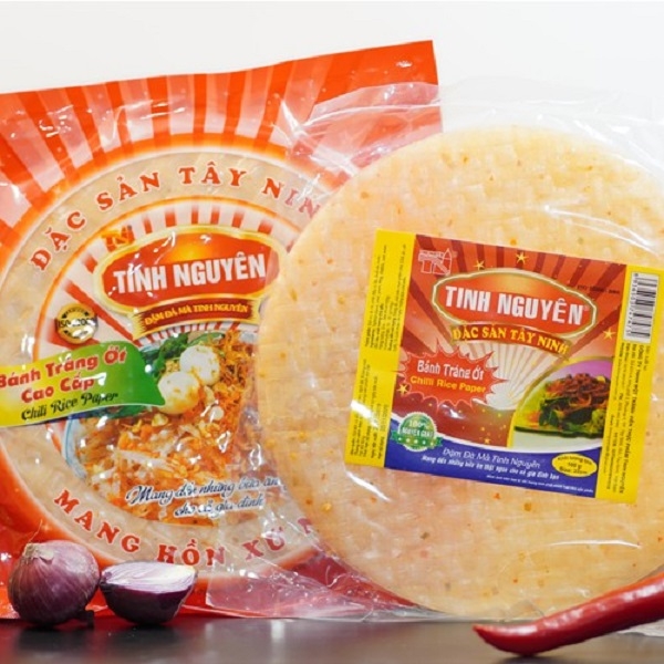 [HCM] Bánh tráng ớt Tinh Nguyên Chili Rice Paper - Bịch 200g