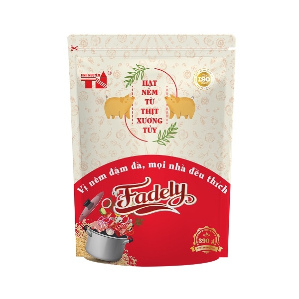 [HCM] Hạt nêm từ thịt xương tuỷ Fadely Seasoning Seeds From Skin, Bones, Marrow - Bịch 390g