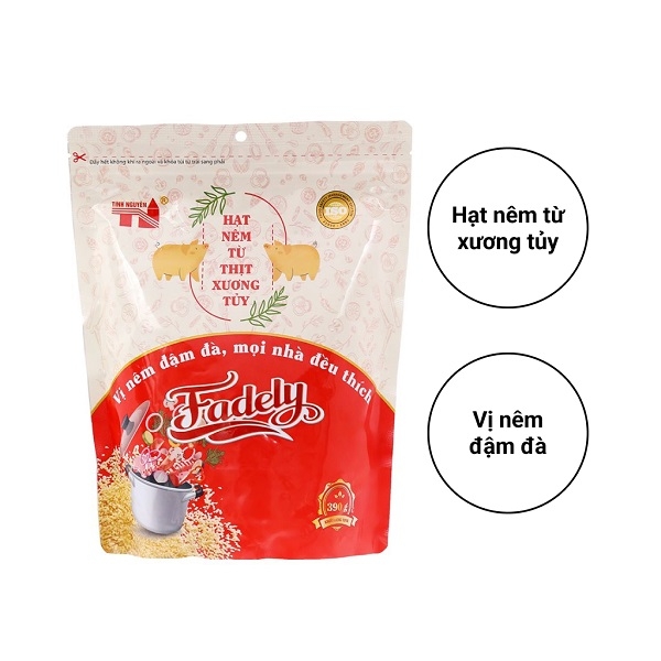 [HCM] Hạt nêm từ thịt xương tuỷ Fadely Seasoning Seeds From Skin, Bones, Marrow - Bịch 390g