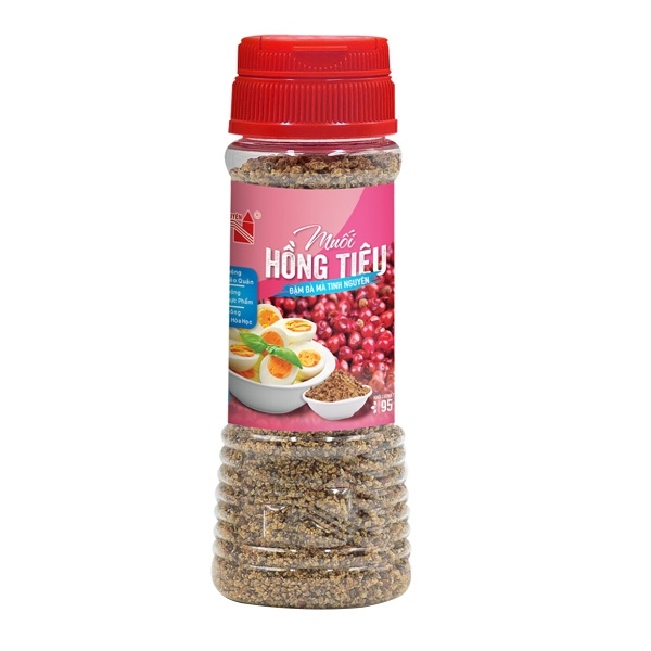 [HCM] Muối hồng tiêu Tinh Nguyên Pink Pepper Salt  - Hũ 95g