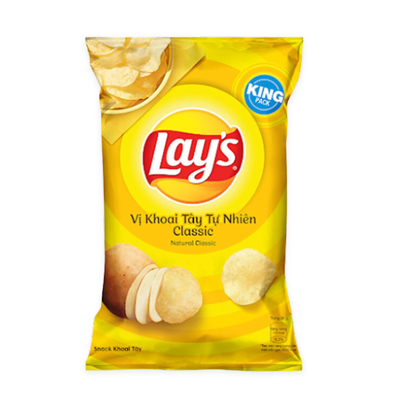 Lay's Vị Khoai Tây Tự Nhiên Classic gói 53g