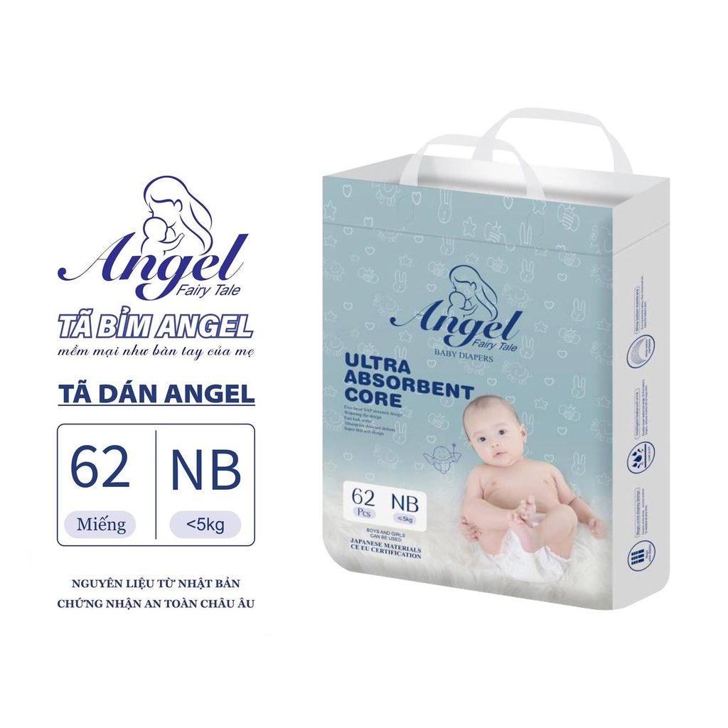 Tã dán Angel Absorbent NB62