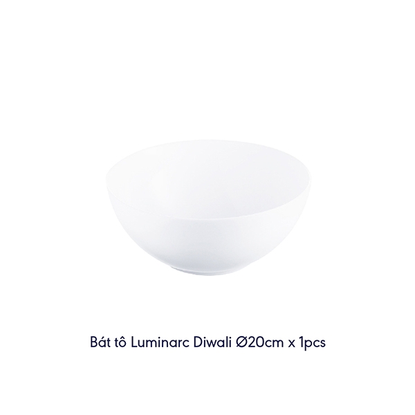 [HCM] Bộ bàn ăn thủy tinh Luminarc Diwali Trắng 12pcs