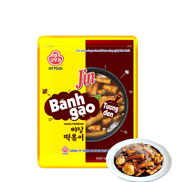 Bánh gạo Jin vị tương đen Ottogi - Gói 164g