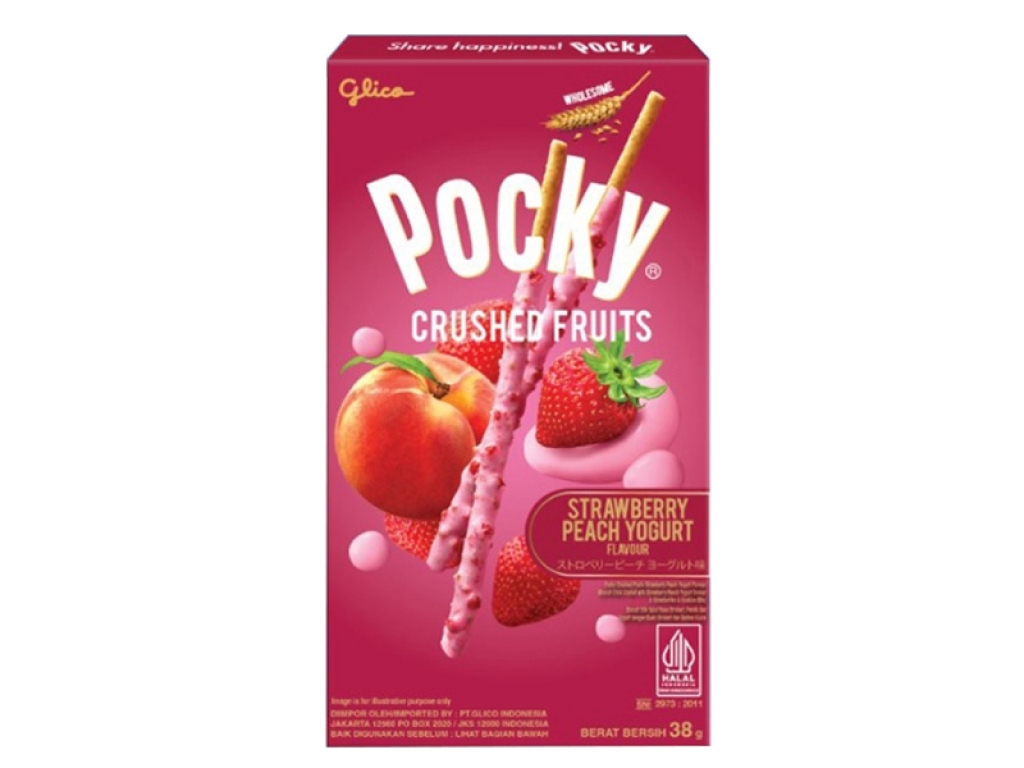 Bánh Que Pocky Trái Cây Nghiền Vị Sữa Chua Dâu Đào 38g