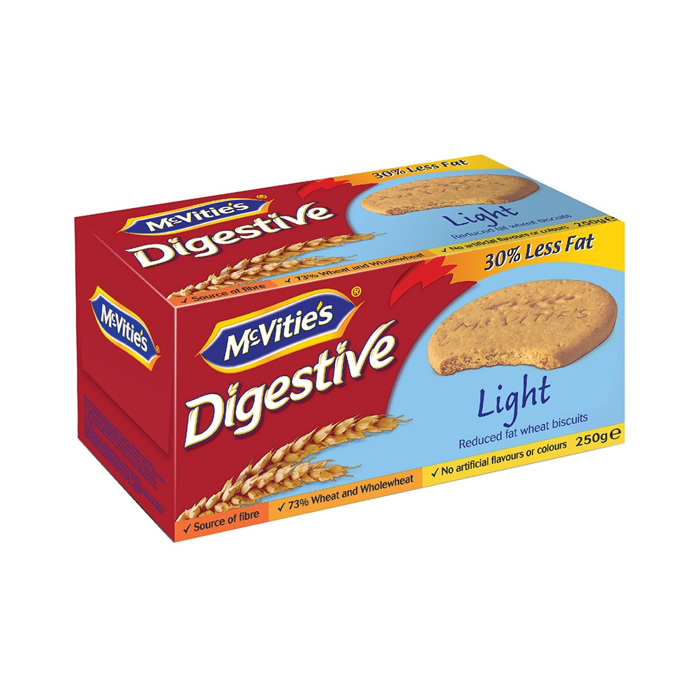 Bánh quy lúa mì nguyên cám ít béo McVitie's Digestive Light 250g