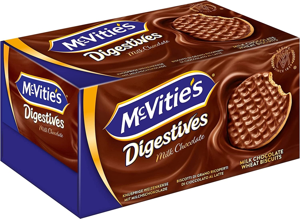 Bánh quy lúa mì nguyên cám sô cô la sữa McVitie's Digestive 200g