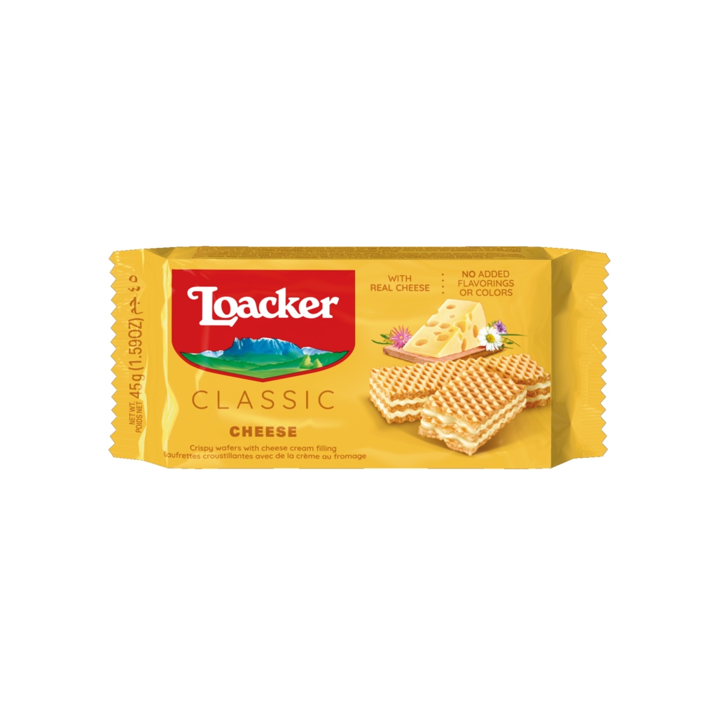 Bánh xốp Loacker Classic Cheese 45g