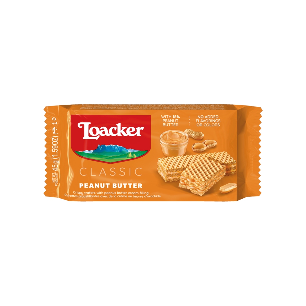 Bánh xốp Loacker Classic Peanut Butter 45g