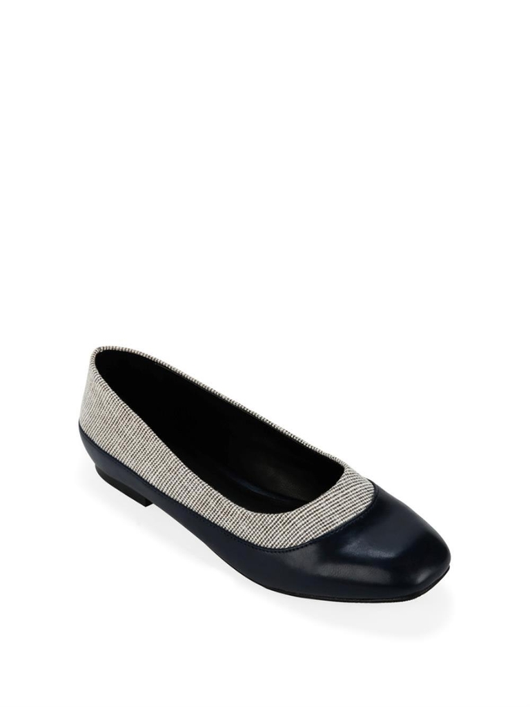 Giày búp bê phối vải tweed Sablanca BB0048