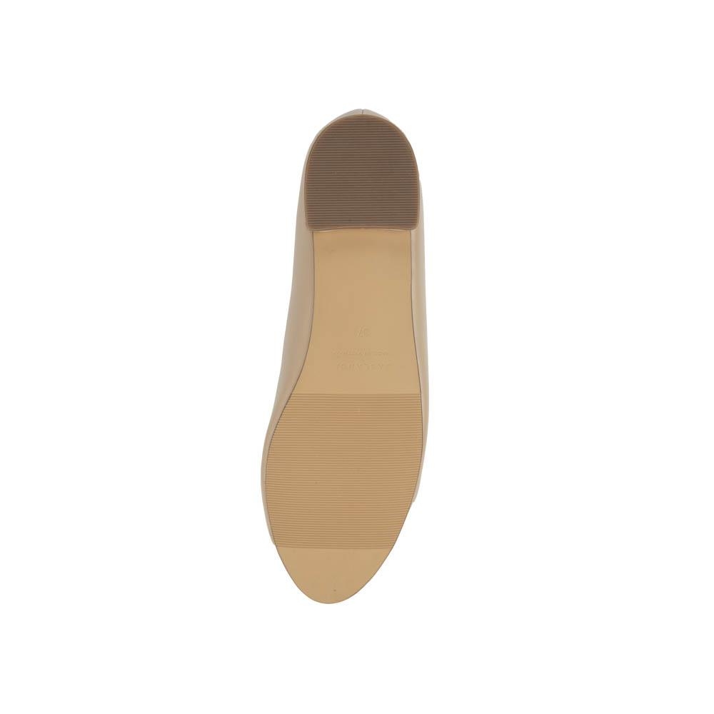 Giày búp bê mũi tròn phối nơ vuông Sablanca BB0059 - Da