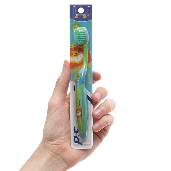 Bàn chải cho bé 2 - 6 tuổi P/S lông chải siêu mềm (giao màu ngẫu nhiên)