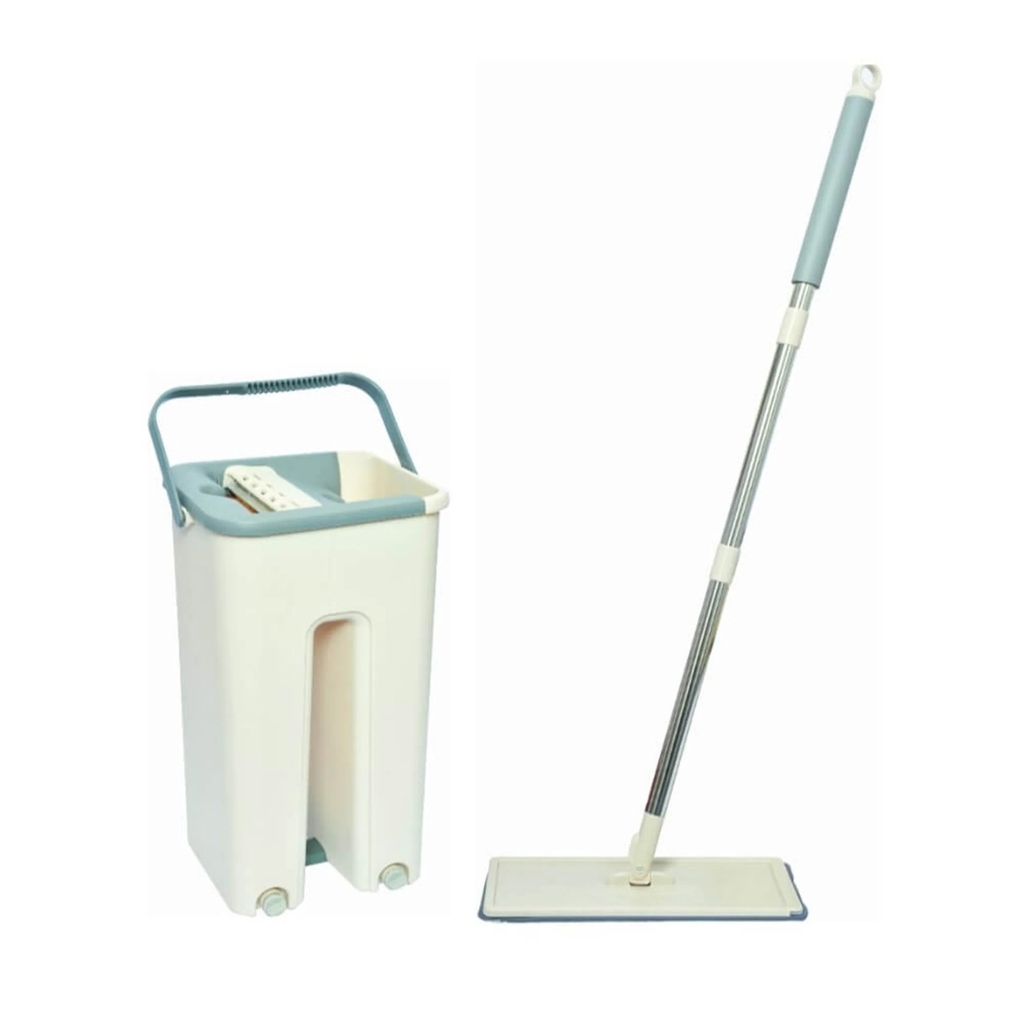 Bộ cây lau nhà thông minh kèm thùng vắt 2 ngăn size trung BHM900