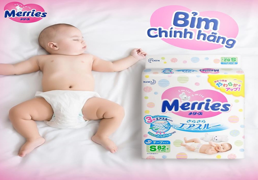 Tã/Bỉm dán Merries M64