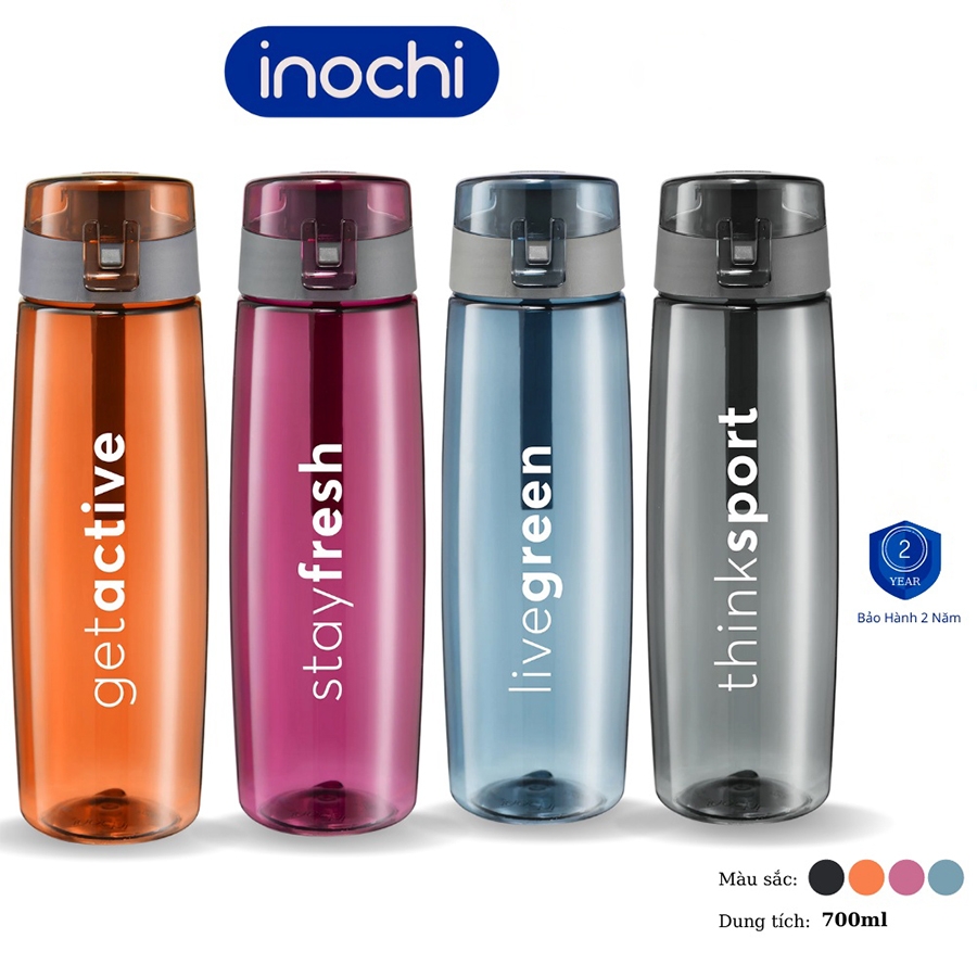 Bình nước thể thao Kita Active 700ml - Hồng sen