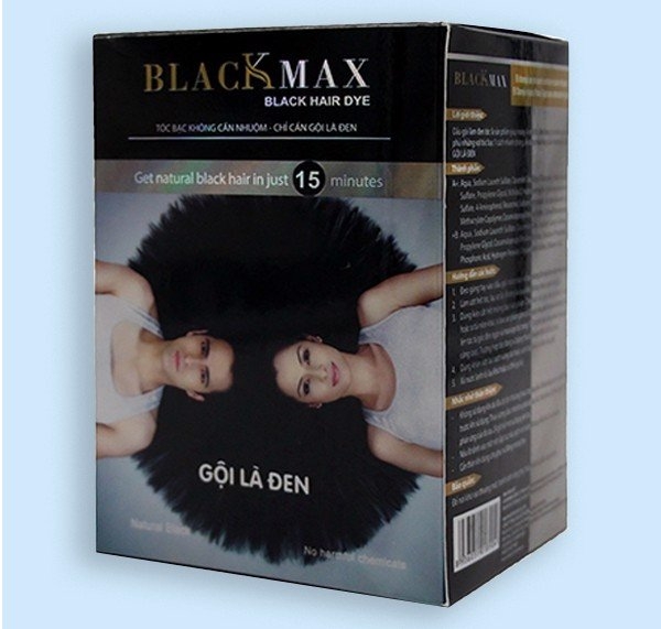 Dầu gội Black Max gội là đen hộp (Hộp 10 gói x 30ml)