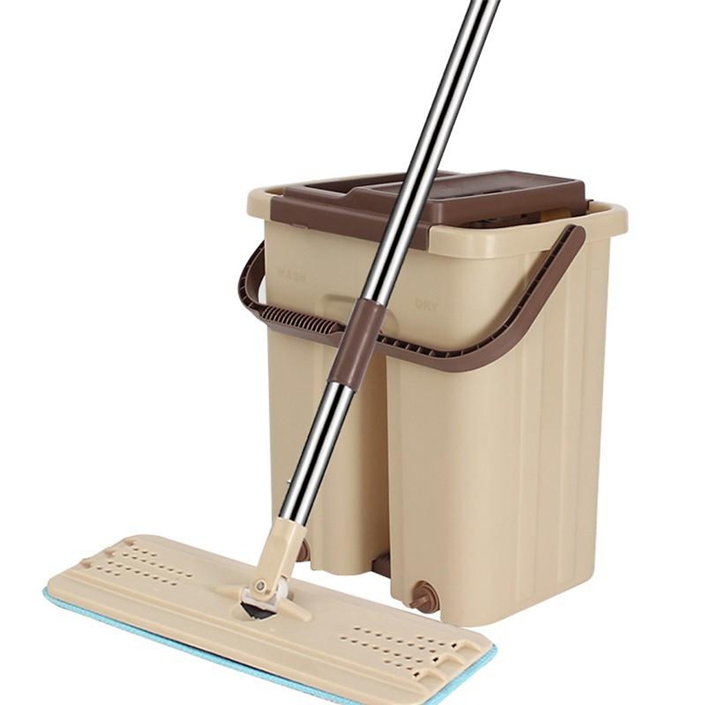 Bộ cây lau nhà thông minh kèm thùng vắt 2 ngăn sizes lớn BHM200