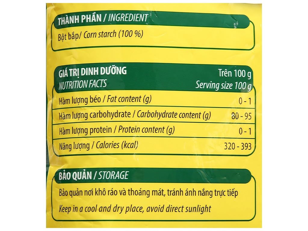 Bột bắp Meizan - Gói 1kg