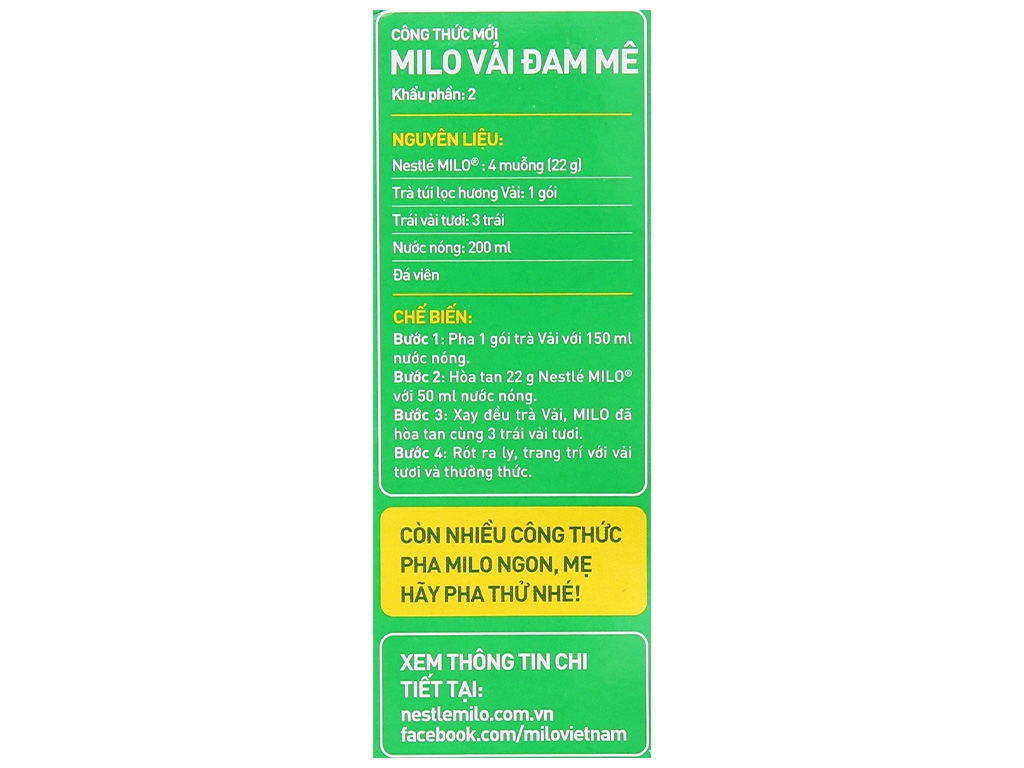 Bột thức uống lúa mạch Milo Active Go hộp 285g