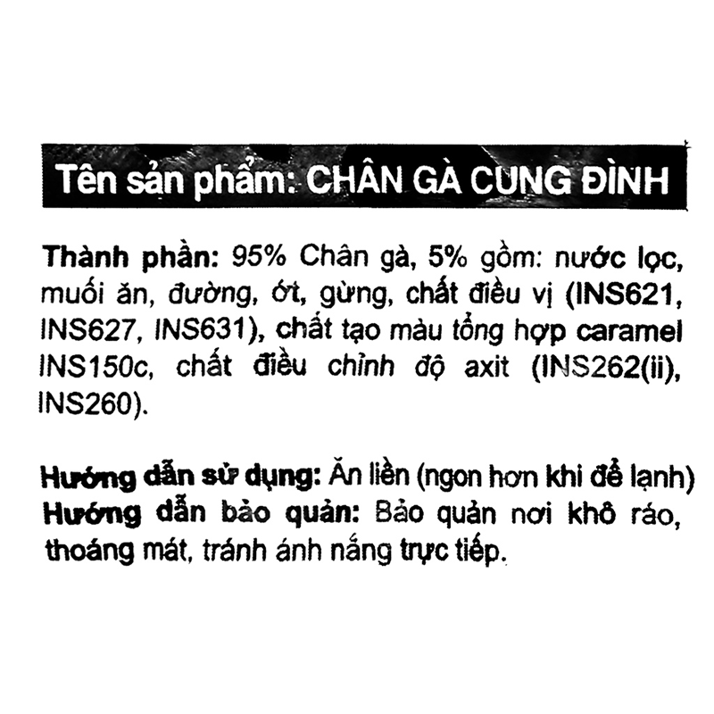 Chân gà rút xương Cung Đình Hey Yo gói 32g