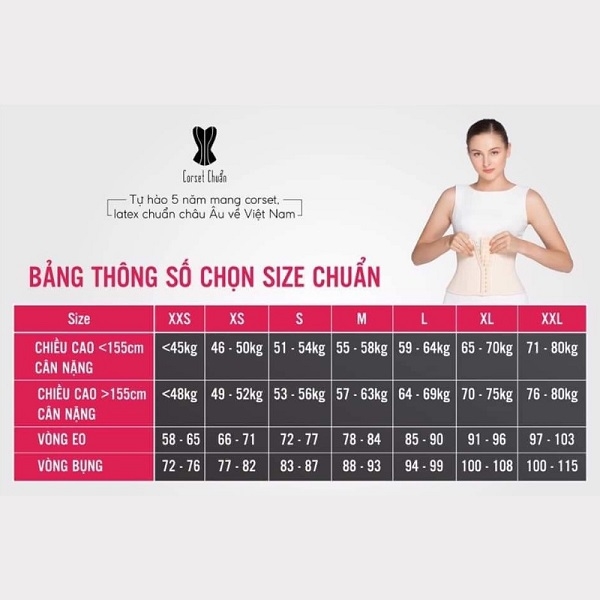 [HCM] Đai nịt bụng giảm mỡ định hình eo thon Latex Corset Chuẩn Châu Âu truyền thống màu da phiên bản không viền chữ