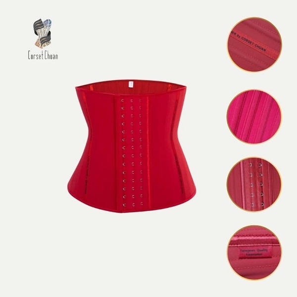 [HCM] Đai nịt bụng Latex Corset Chuẩn Chính Hãng Hy Lạp - Màu đỏ