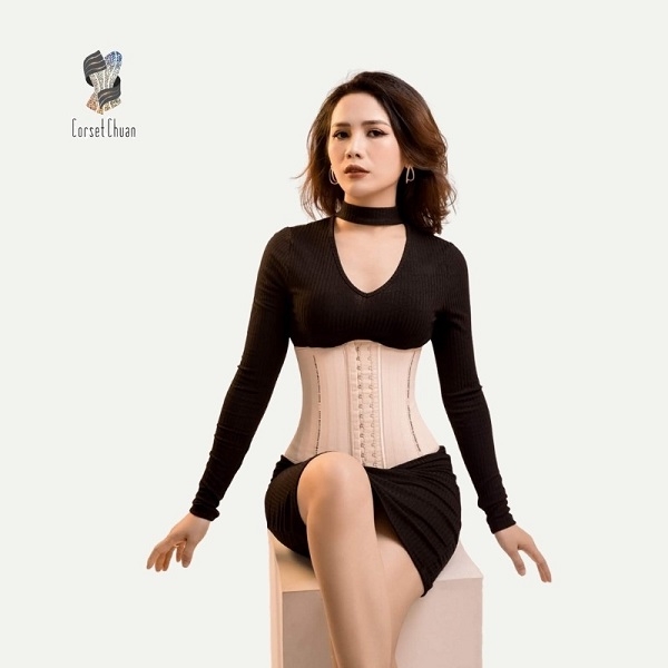 [HCM] Đai nịt bụng giảm mỡ định hình eo thon Latex Corset Chuẩn Luxury truyền thống 25cm